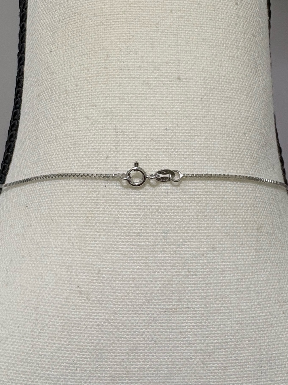 Sterling Silver Moissanite Cross Pendant on 16” Box Chain - Picture 7 of 13